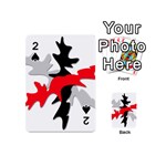 Gray, red and black shape Playing Cards 54 (Mini) 