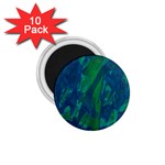 Green and blue design 1.75  Magnets (10 pack) 