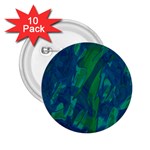 Green and blue design 2.25  Buttons (10 pack) 