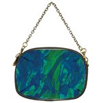Green and blue design Chain Purses (Two Sides) 