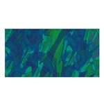 Green and blue design Satin Shawl