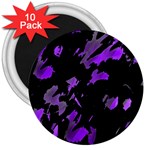 Painter was here - purple 3  Magnets (10 pack) 