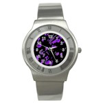 Painter was here - purple Stainless Steel Watch