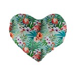 Image Standard 16  Premium Flano Heart Shape Cushion 