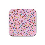 Foodpaper01 05 Rubber Square Coaster (4 pack)