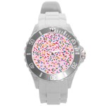 Foodpaper01 05 Round Plastic Sport Watch (L)
