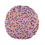 Foodpaper01 05 Standard 15  Premium Round Cushion 