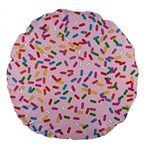 Foodpaper01 05 Large 18  Premium Round Cushion 