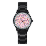 Foodpaper01 05 Stainless Steel Round Watch