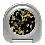 Painter was here - yellow Travel Alarm Clocks