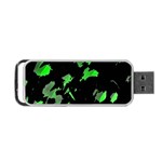 Painter was here - green Portable USB Flash (Two Sides)