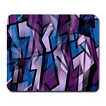 Purple decorative abstract art Large Mousepads