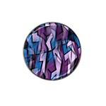Purple decorative abstract art Hat Clip Ball Marker (10 pack)