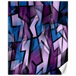 Purple decorative abstract art Canvas 11  x 14  
