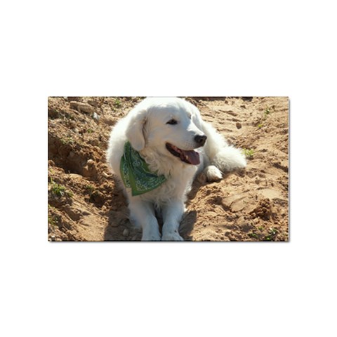 Labrador Puppy Sticker Rectangular (10 pack) from ArtsNow.com Front