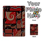 Red and brown abstraction Multi-purpose Cards (Rectangle) 