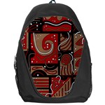 Red and brown abstraction Backpack Bag