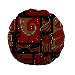 Red and brown abstraction Standard 15  Premium Round Cushions