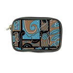 Blue and brown abstraction Coin Purse