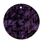 Purple town Ornament (Round) 