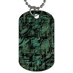 Green town Dog Tag (One Side)