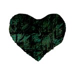 Green town Standard 16  Premium Flano Heart Shape Cushions