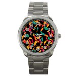 Colorful snakes Sport Metal Watch