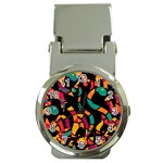 Colorful snakes Money Clip Watches