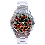 Colorful snakes Stainless Steel Analogue Watch