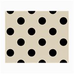 Polka Dots - Black on Pearl Brown Small Glasses Cloth