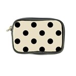 Polka Dots - Black on Pearl Brown Coin Purse