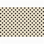 Polka Dots - Black on Pearl Brown Collage 12  x 18 