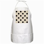 Polka Dots - Black on Pearl Brown BBQ Apron