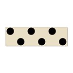 Polka Dots - Black on Pearl Brown Sticker (Bumper)