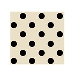 Polka Dots - Black on Pearl Brown Greeting Card 5  x 7 