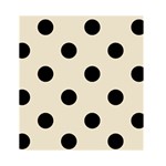 Polka Dots - Black on Pearl Brown Greeting Card 4.5  x 6 