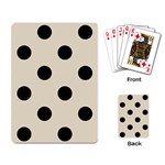 Polka Dots - Black on Pearl Brown Playing Cards Single Design