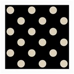 Polka Dots - Pearl Brown on Black Medium Glasses Cloth
