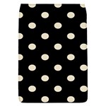 Polka Dots - Pearl Brown on Black Removable Flap Cover (S)
