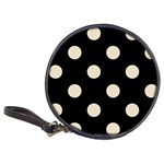 Polka Dots - Pearl Brown on Black Classic 20-CD Wallet