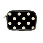 Polka Dots - Pearl Brown on Black Coin Purse