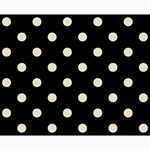 Polka Dots - Pearl Brown on Black Collage 8  x 10 