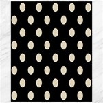 Polka Dots - Pearl Brown on Black Canvas 16  x 20 
