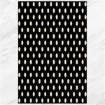 Polka Dots - Pearl Brown on Black Canvas 24  x 36 