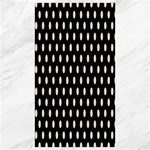 Polka Dots - Pearl Brown on Black Canvas 40  x 72 