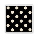 Polka Dots - Pearl Brown on Black Memory Card Reader with Storage (Square)