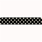 Polka Dots - Pearl Brown on Black Small Bar Mat