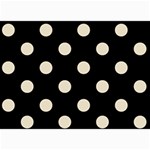Polka Dots - Pearl Brown on Black 5  x 7  Photo Cards