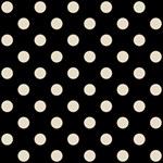 Polka Dots - Pearl Brown on Black ScrapBook Page 8  x 8 
