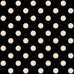 Polka Dots - Pearl Brown on Black ScrapBook Page 12  x 12 